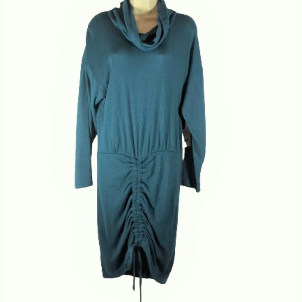 Free People Dress Cowl Sundown Dk Green Women's Size Small NWT